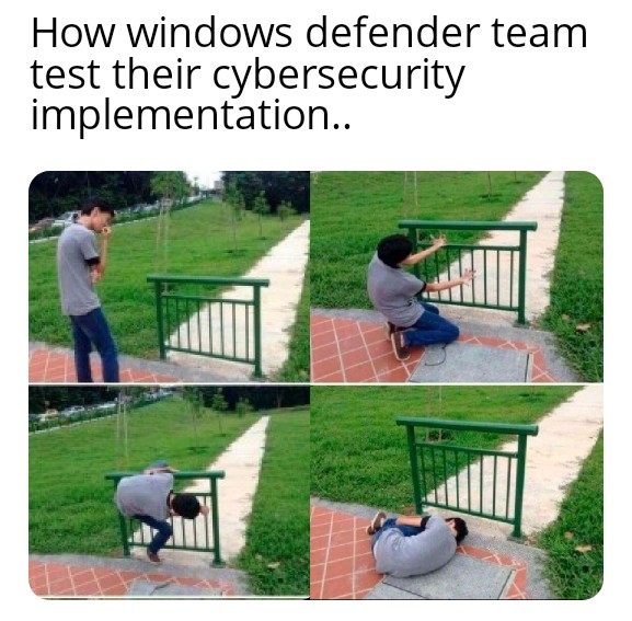 When I couldn't enter.. no one could.. | test-memes, security-memes, windows-memes | ProgrammerHumor.io