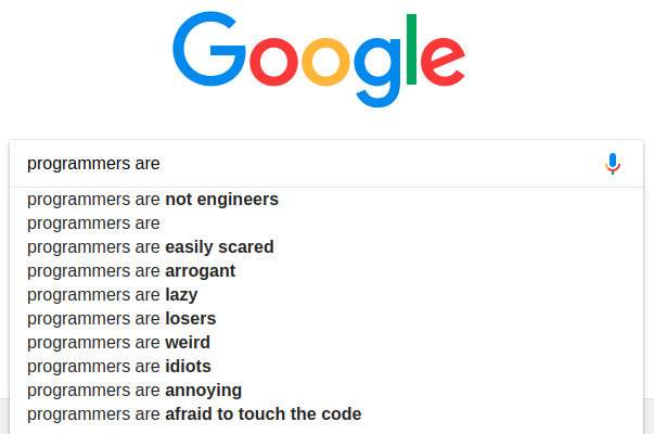 Google hates us. | programmer-memes, code-memes, programmers-memes, engineer-memes, program-memes, google-memes | ProgrammerHumor.io