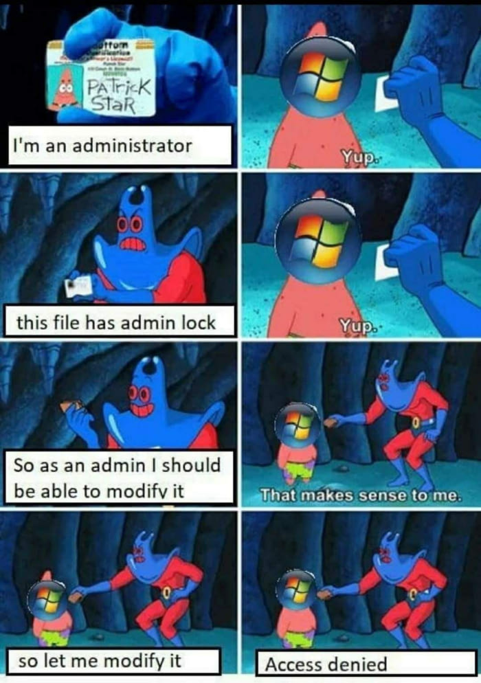 Gotta love Microsoft | loc-memes, lock-memes, microsoft-memes, IT-memes | ProgrammerHumor.io