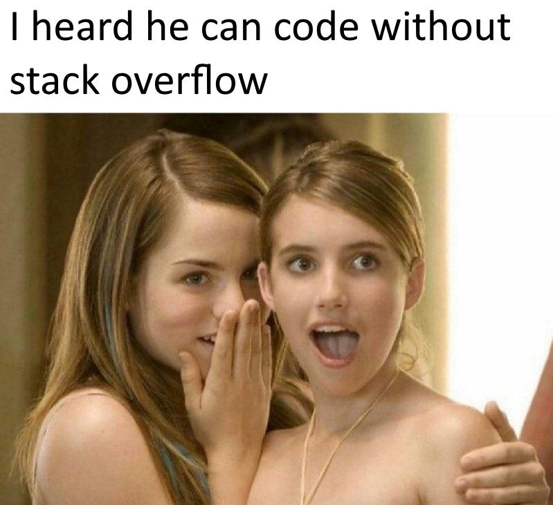 if i met someone who could do this id worship them as a god | code-memes, stack-memes, stack overflow-memes, overflow-memes | ProgrammerHumor.io