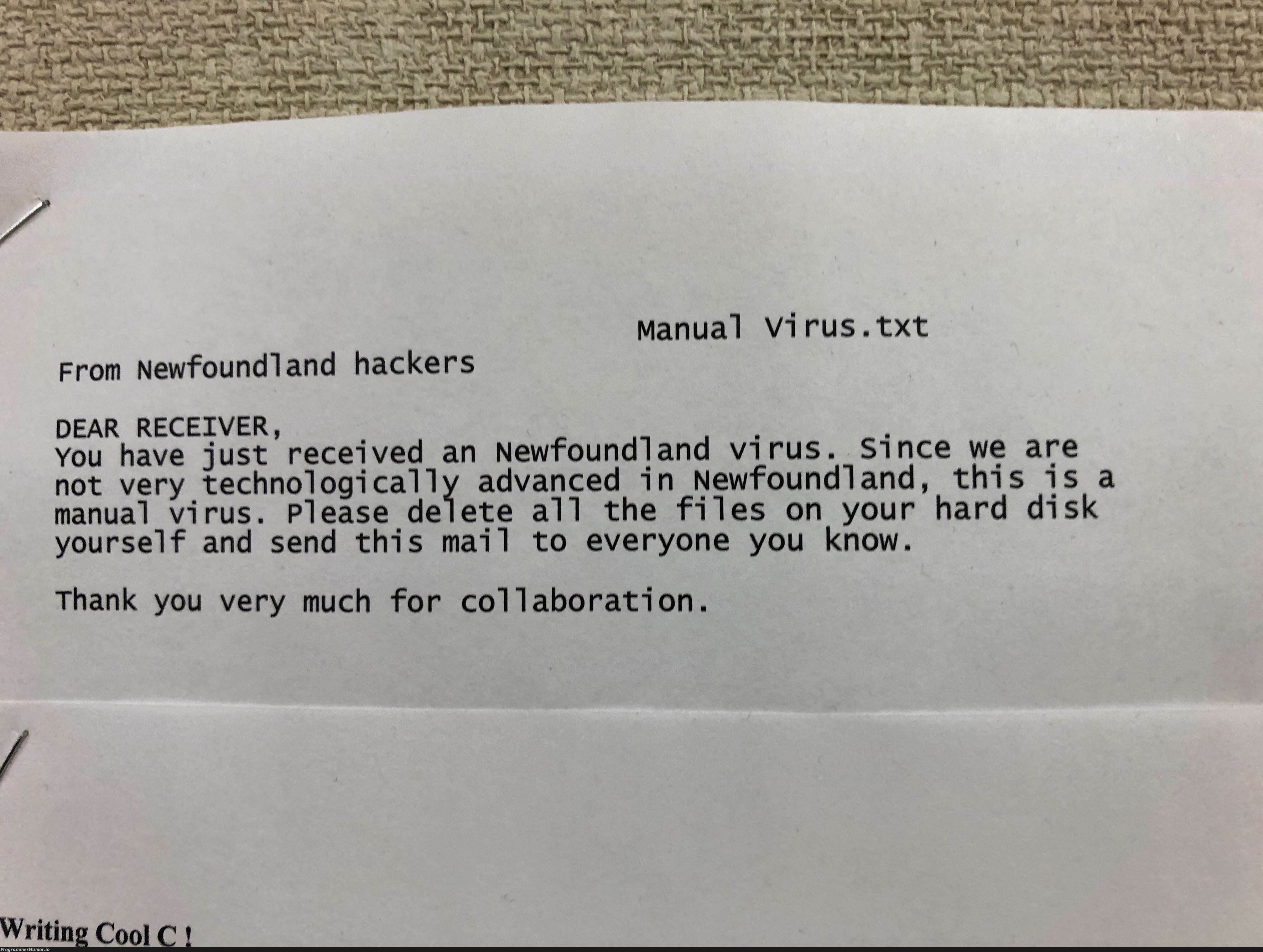 Found this in my schools cs lab | tech-memes, hacker-memes, virus-memes, c-memes, cs-memes | ProgrammerHumor.io