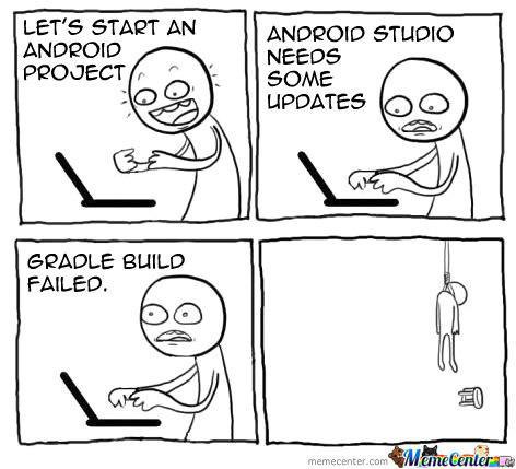 Android Studio Updates | android-memes, android studio-memes, date-memes | ProgrammerHumor.io