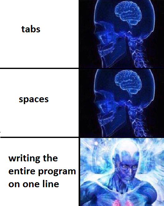 the one true solution | program-memes, space-memes, tabs-memes | ProgrammerHumor.io