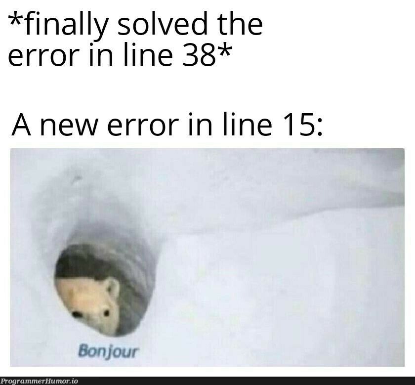 Bonjour ;) | error-memes | ProgrammerHumor.io