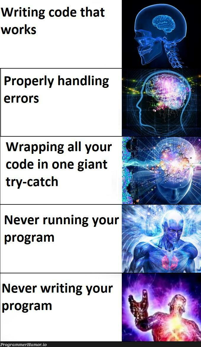 How it's REALLY done | code-memes, program-memes, try-memes, catch-memes, errors-memes, perl-memes, error-memes | ProgrammerHumor.io