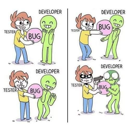 tester vs developer | developer-memes, test-memes | ProgrammerHumor.io