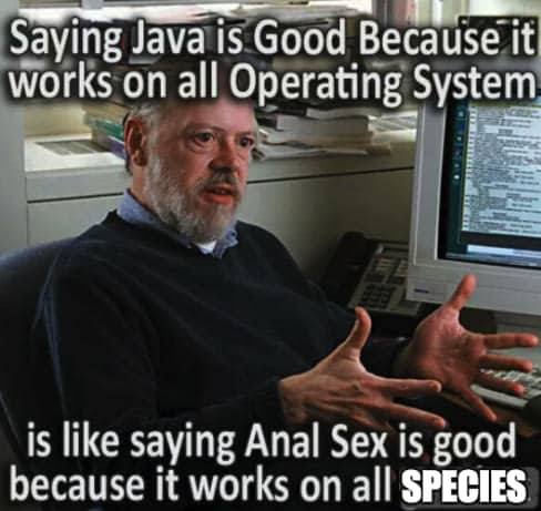 Java eh? | java-memes, IT-memes, operating system-memes | ProgrammerHumor.io