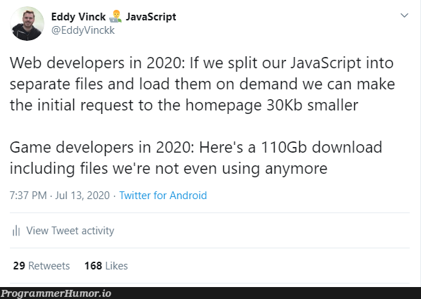 But we might sell it as DLC later though | developer-memes, javascript-memes, web developer-memes, java-memes, web-memes, android-memes, IT-memes, twitter-memes, retweet-memes | ProgrammerHumor.io