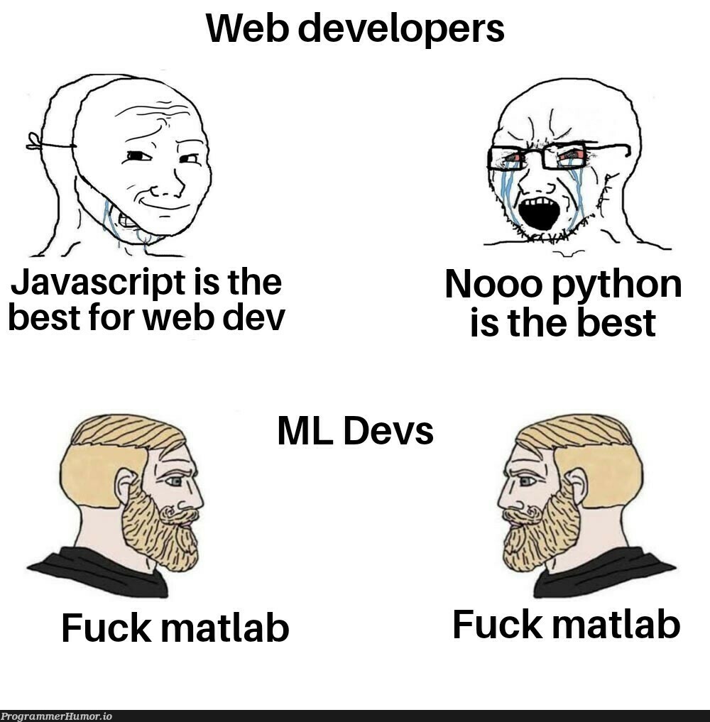 Some generic title | developer-memes, javascript-memes, web developer-memes, java-memes, python-memes, web-memes, devs-memes, matlab-memes, ML-memes | ProgrammerHumor.io