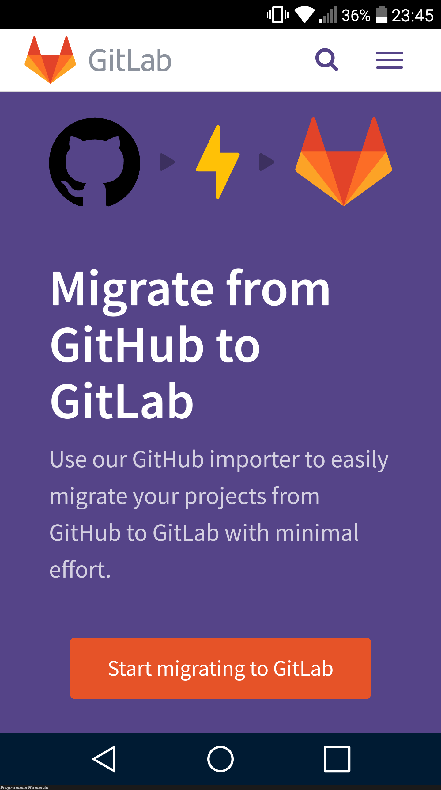 Front page of Gitlab | git-memes, github-memes, gitlab-memes | ProgrammerHumor.io