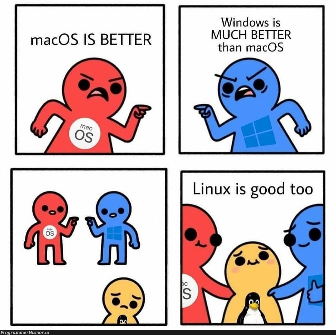 Who else love Linux ❤️ | linux-memes, ux-memes, windows-memes, macos-memes, mac-memes | ProgrammerHumor.io