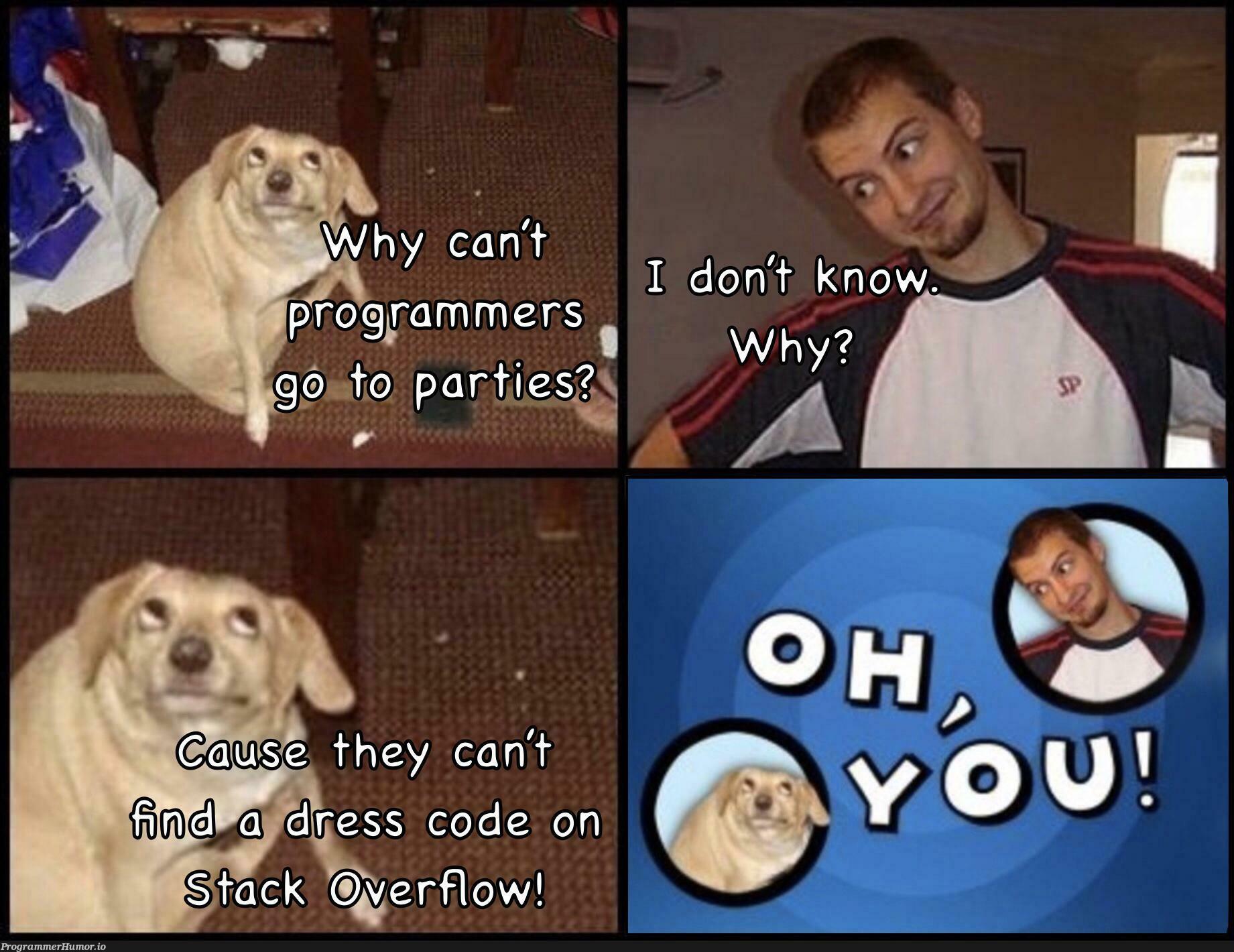 Why programmers don’t go to parties | programmer-memes, code-memes, program-memes | ProgrammerHumor.io