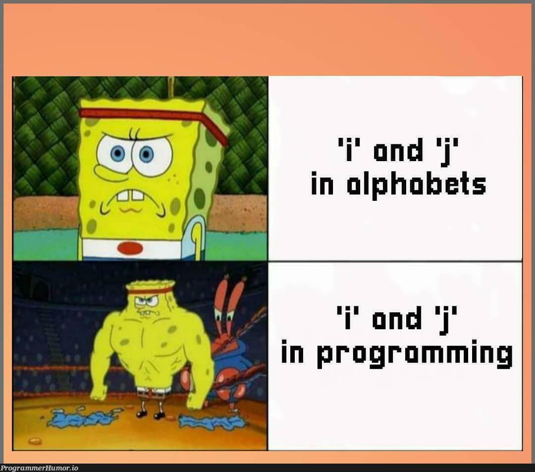 The i, j | programming-memes, program-memes | ProgrammerHumor.io