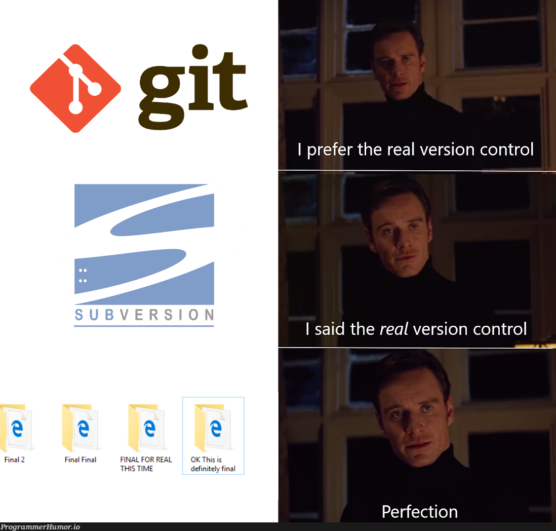 perfection | version-memes, version control-memes | ProgrammerHumor.io