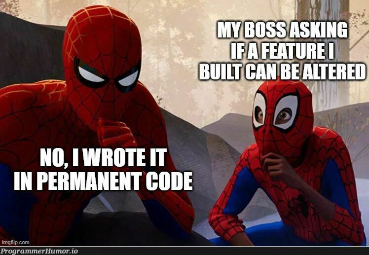 Handling Change Requests | ProgrammerHumor.io