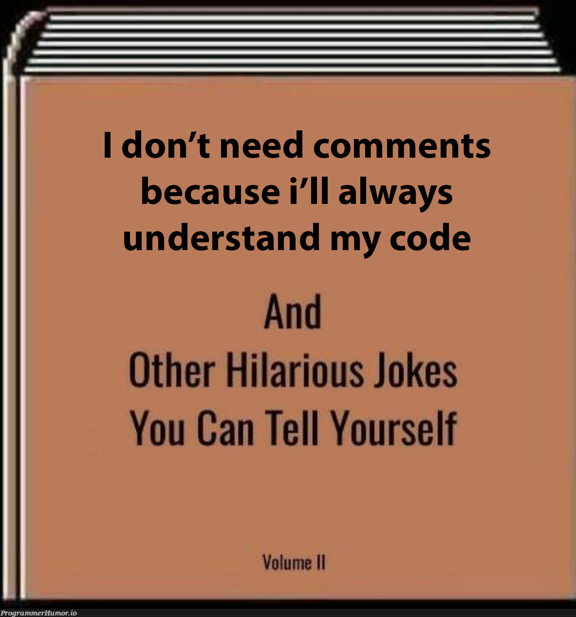 My code always reads like prose | code-memes, comment-memes | ProgrammerHumor.io