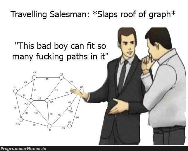 TSP | graph-memes | ProgrammerHumor.io