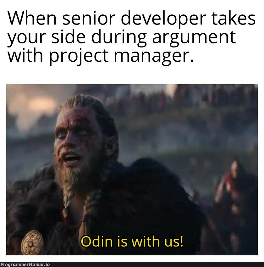 Thank you senior folks. | developer-memes, ide-memes, manager-memes | ProgrammerHumor.io