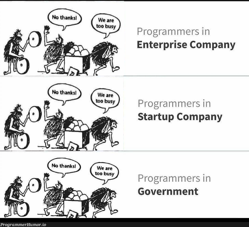 more accurate representation of this classic post | programmer-memes, program-memes, class-memes, startup-memes | ProgrammerHumor.io