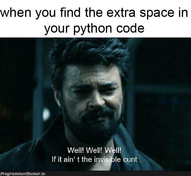 Python | code-memes, python-memes, space-memes | ProgrammerHumor.io