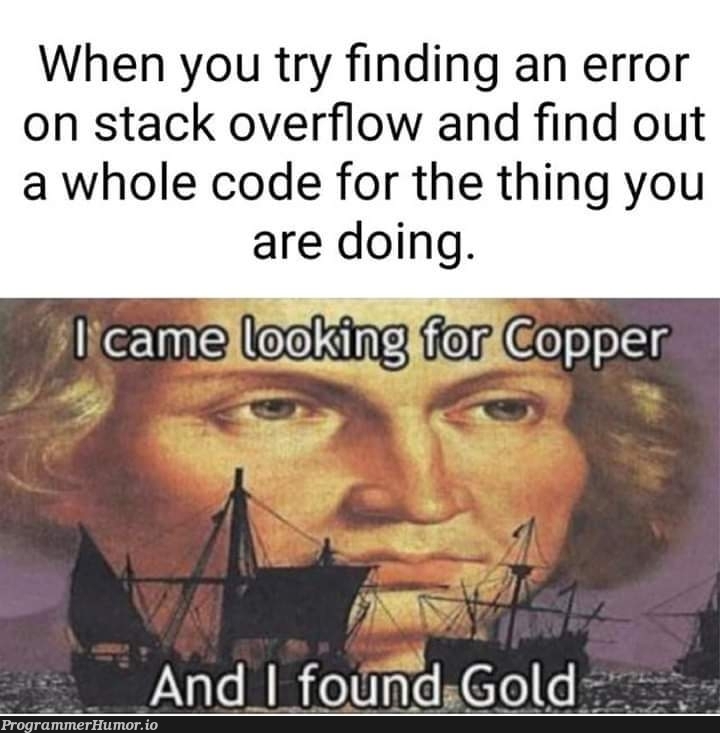 Thanks stackoverflow. | code-memes, stackoverflow-memes, stack-memes, stack overflow-memes, try-memes, error-memes, overflow-memes | ProgrammerHumor.io