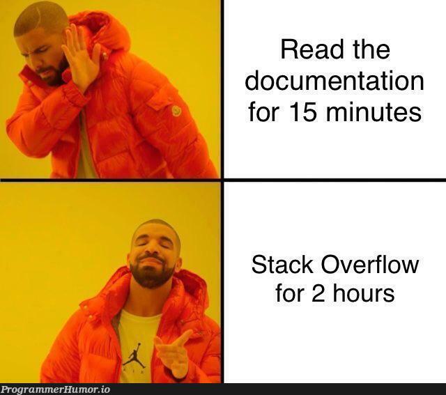 Docs? | stack-memes, stack overflow-memes, overflow-memes, documentation-memes, cs-memes | ProgrammerHumor.io