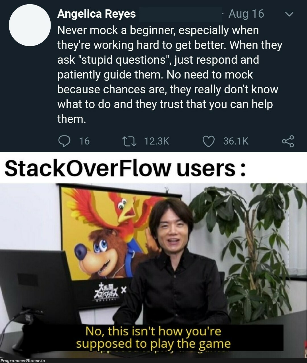 Your question is stupid | stackoverflow-memes, stack-memes, overflow-memes, ide-memes, rust-memes | ProgrammerHumor.io