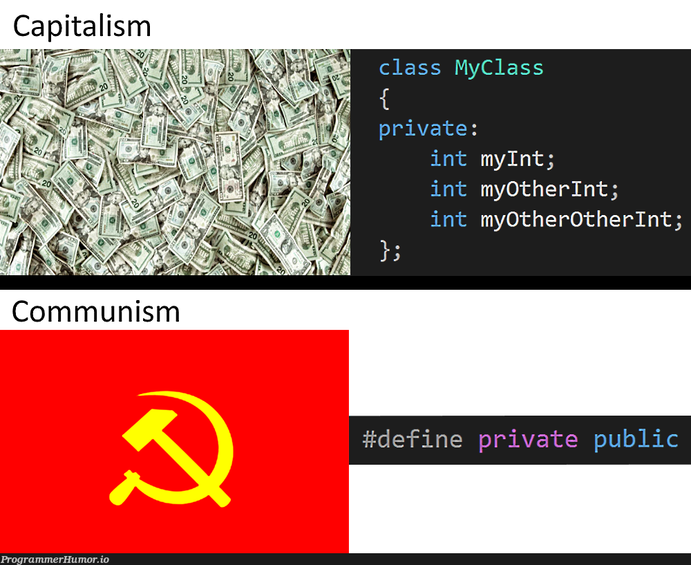 Know the difference! | api-memes, private-memes | ProgrammerHumor.io