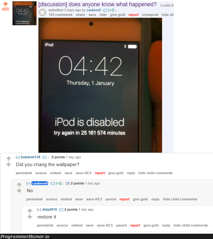 These guys over at /r/jailbreak have mastered tech support. | tech-memes, rest-memes, IT-memes, ide-memes, comment-memes | ProgrammerHumor.io