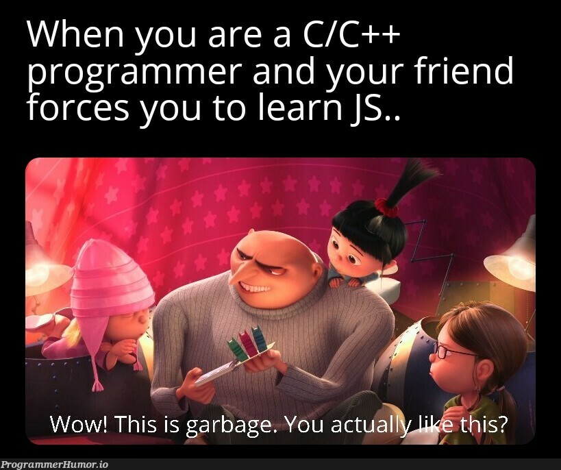 What a weird famous language.. | programmer-memes, program-memes, c++-memes, language-memes | ProgrammerHumor.io