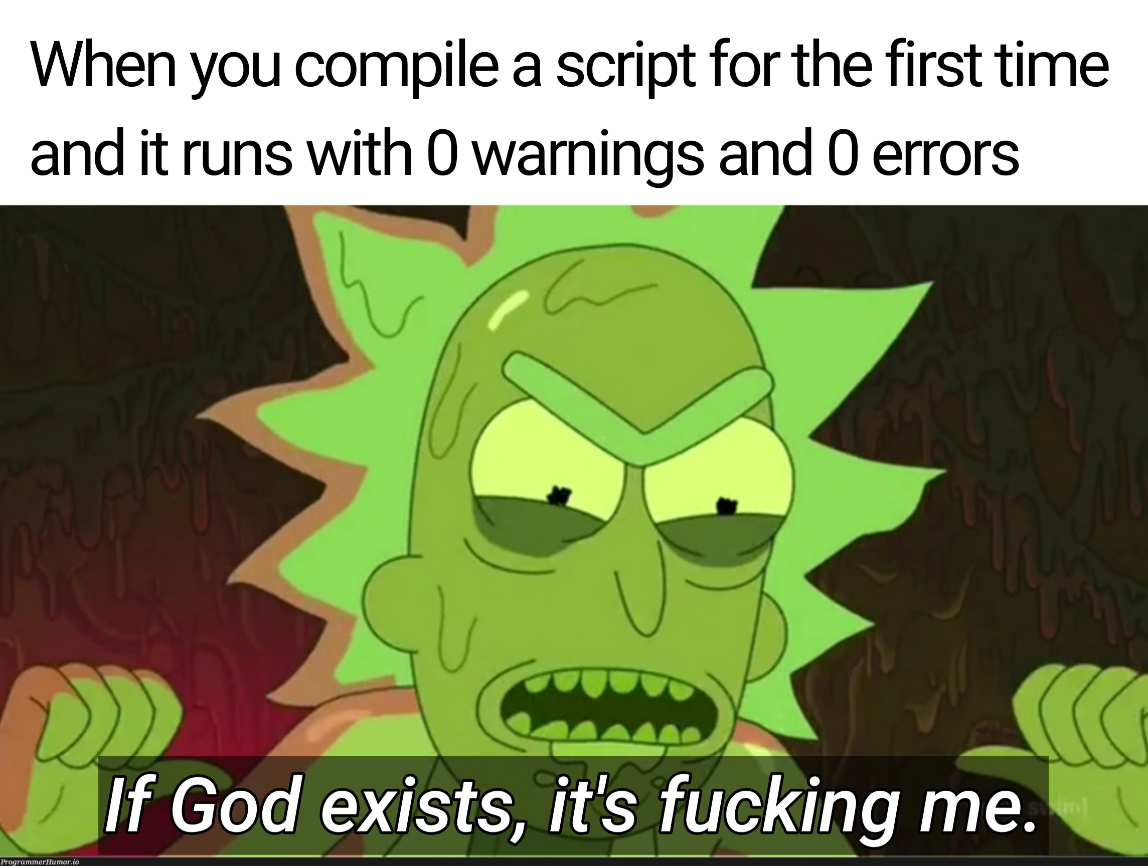 Fear me mortals | errors-memes, warning-memes, error-memes, IT-memes | ProgrammerHumor.io