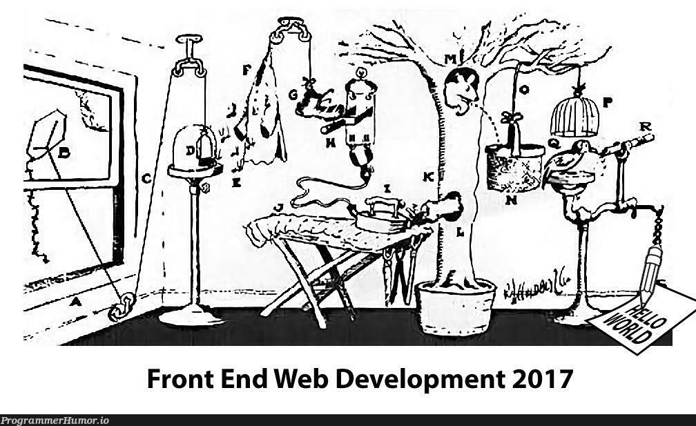 Front End Web Development in 2017 | web development-memes, development-memes, web-memes, front end-memes | ProgrammerHumor.io