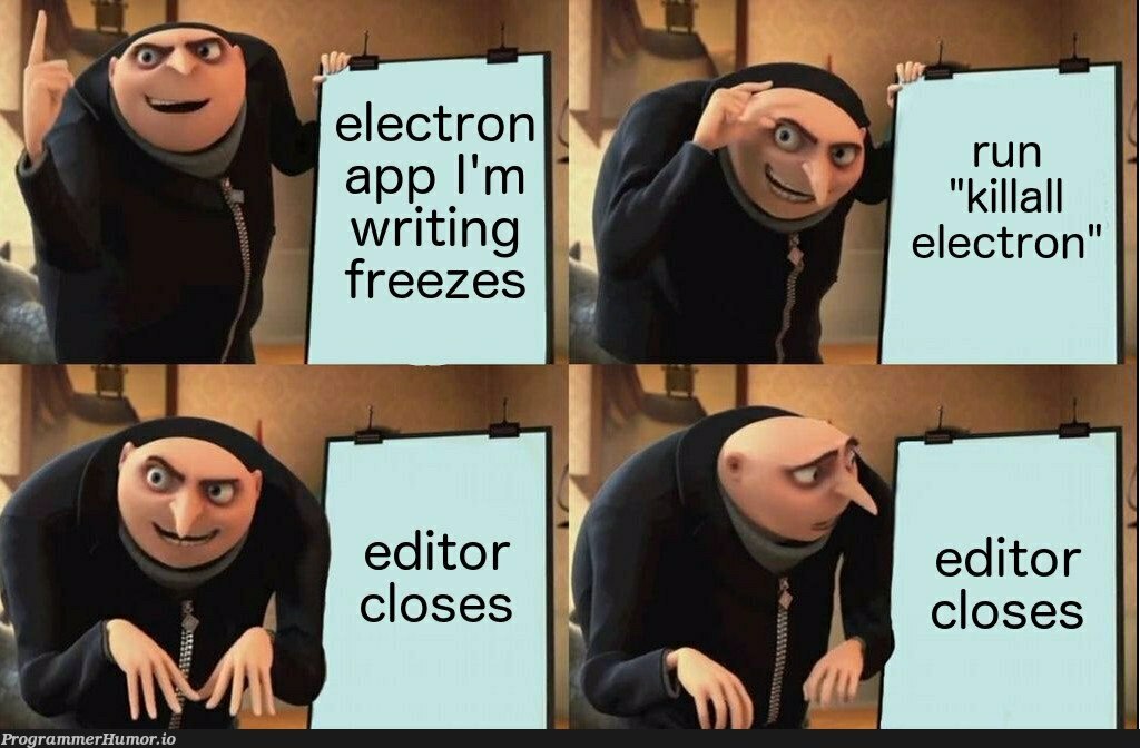 Cries in vscode | code-memes, electron-memes, vscode-memes | ProgrammerHumor.io