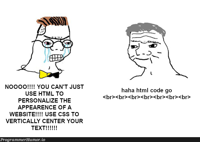 TW HTML/CSS | html-memes, css-memes, code-memes, web-memes, website-memes, ML-memes, cs-memes | ProgrammerHumor.io