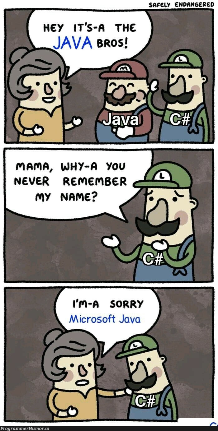 Microsoft Java | java-memes, microsoft-memes | ProgrammerHumor.io