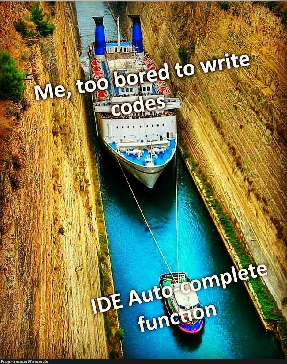 IDE auto-complete 👌👌 | ide-memes | ProgrammerHumor.io