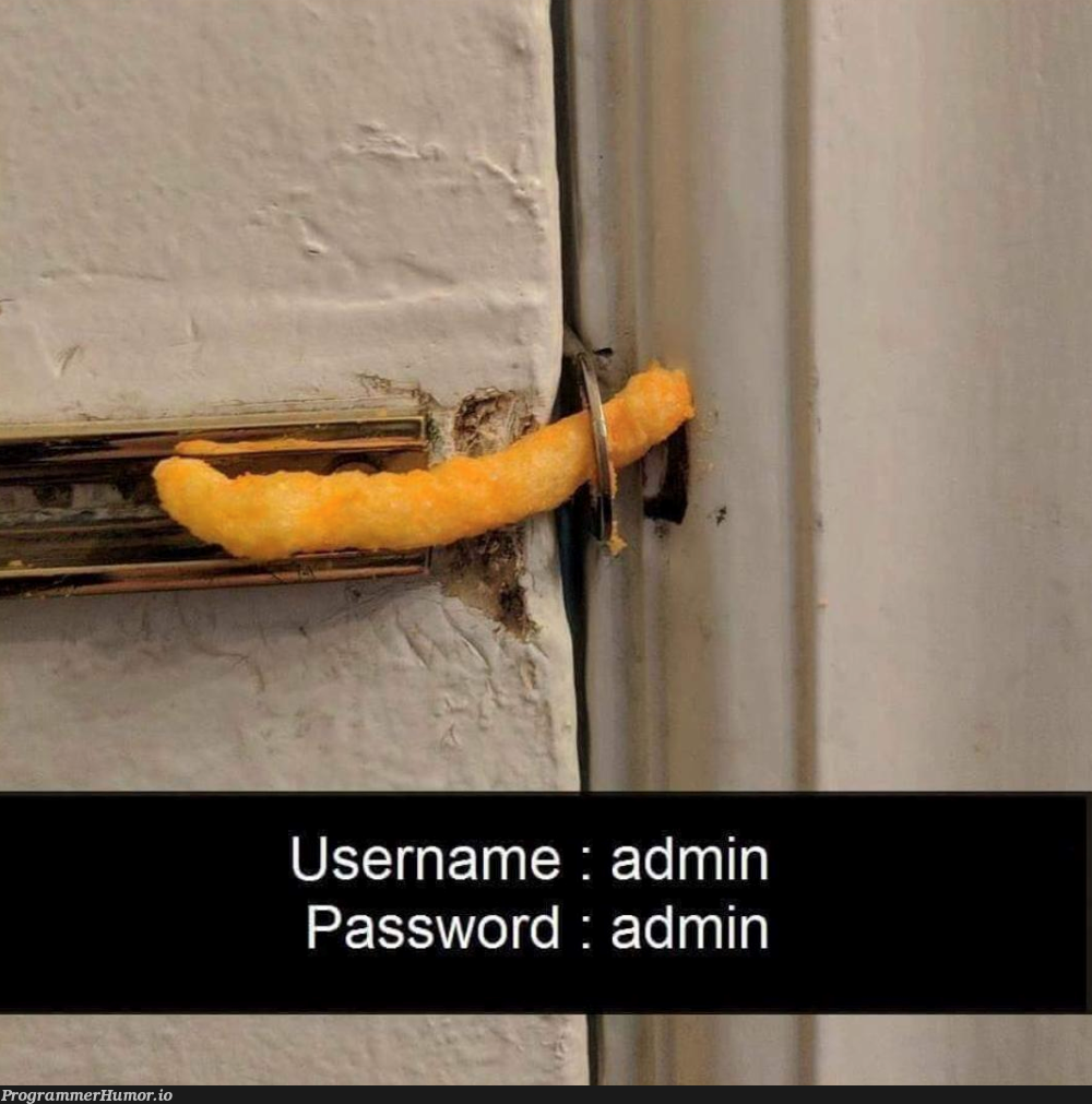 12345 | password-memes | ProgrammerHumor.io