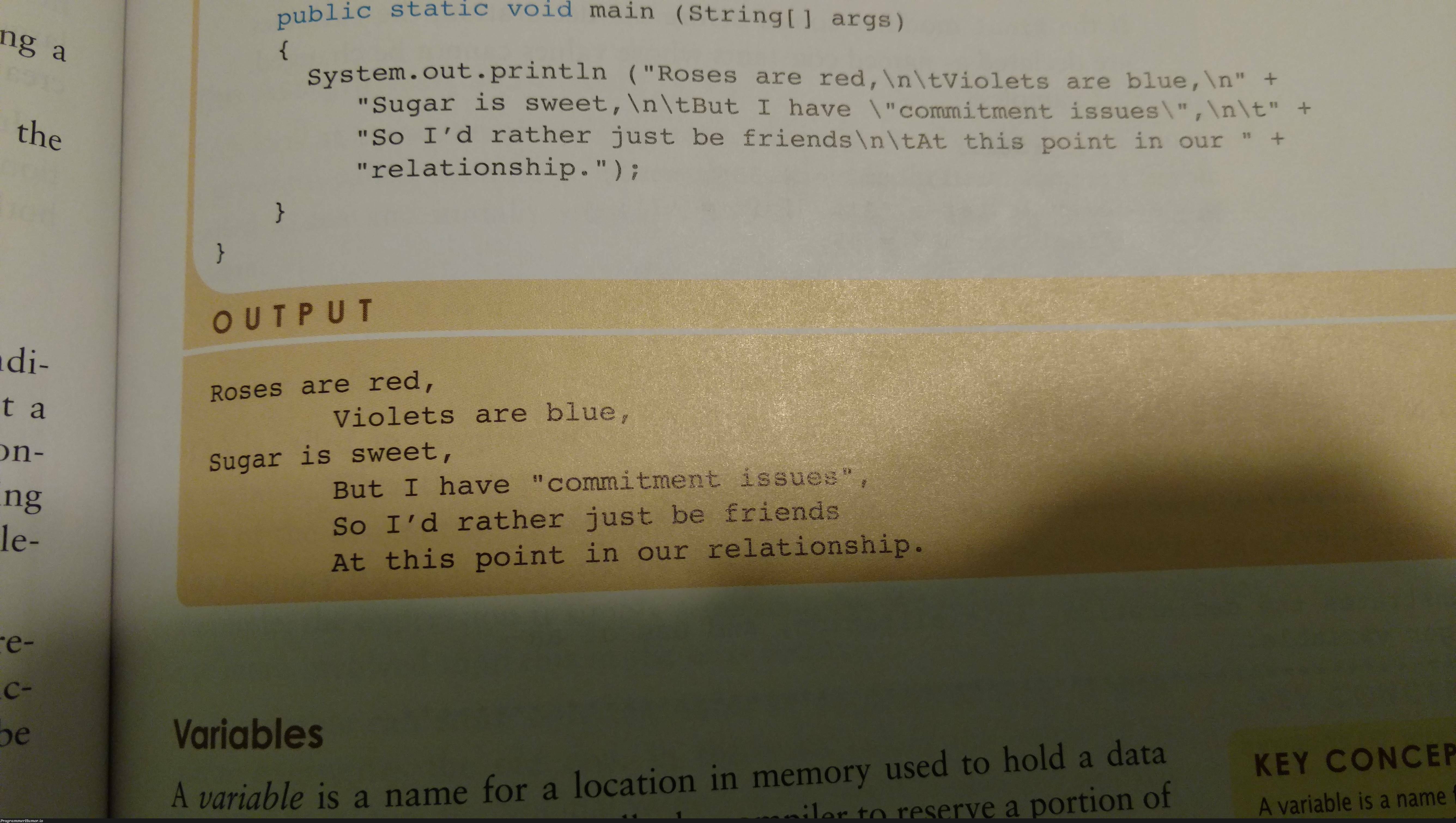 Found this jem in my textbook | string-memes, public-memes | ProgrammerHumor.io