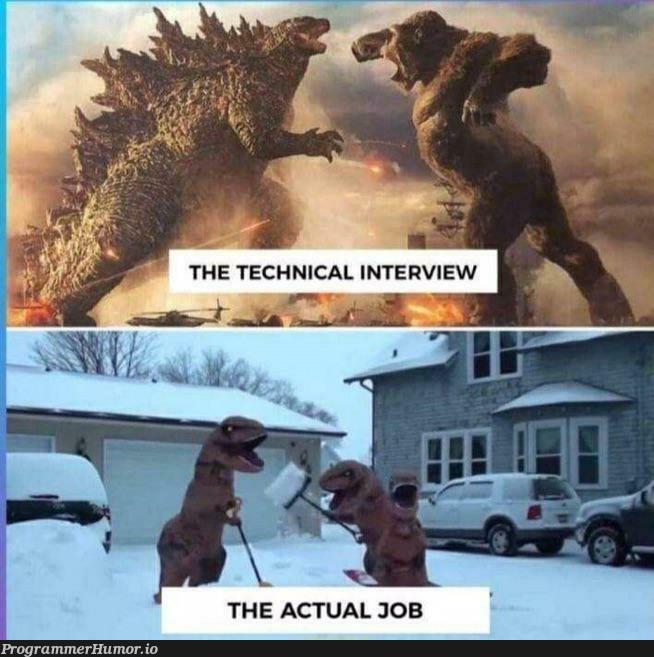 Interview vs. Job | interview-memes | ProgrammerHumor.io