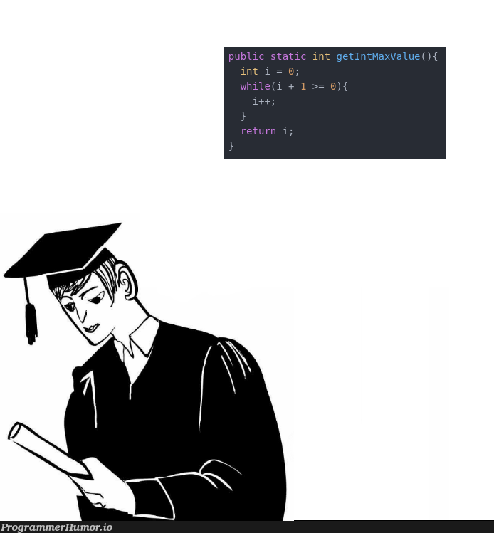 How to get the MaxValue of an Integer | ProgrammerHumor.io