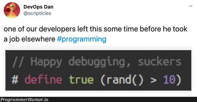 Something to remember him by | programming-memes, developer-memes, program-memes, devops-memes | ProgrammerHumor.io