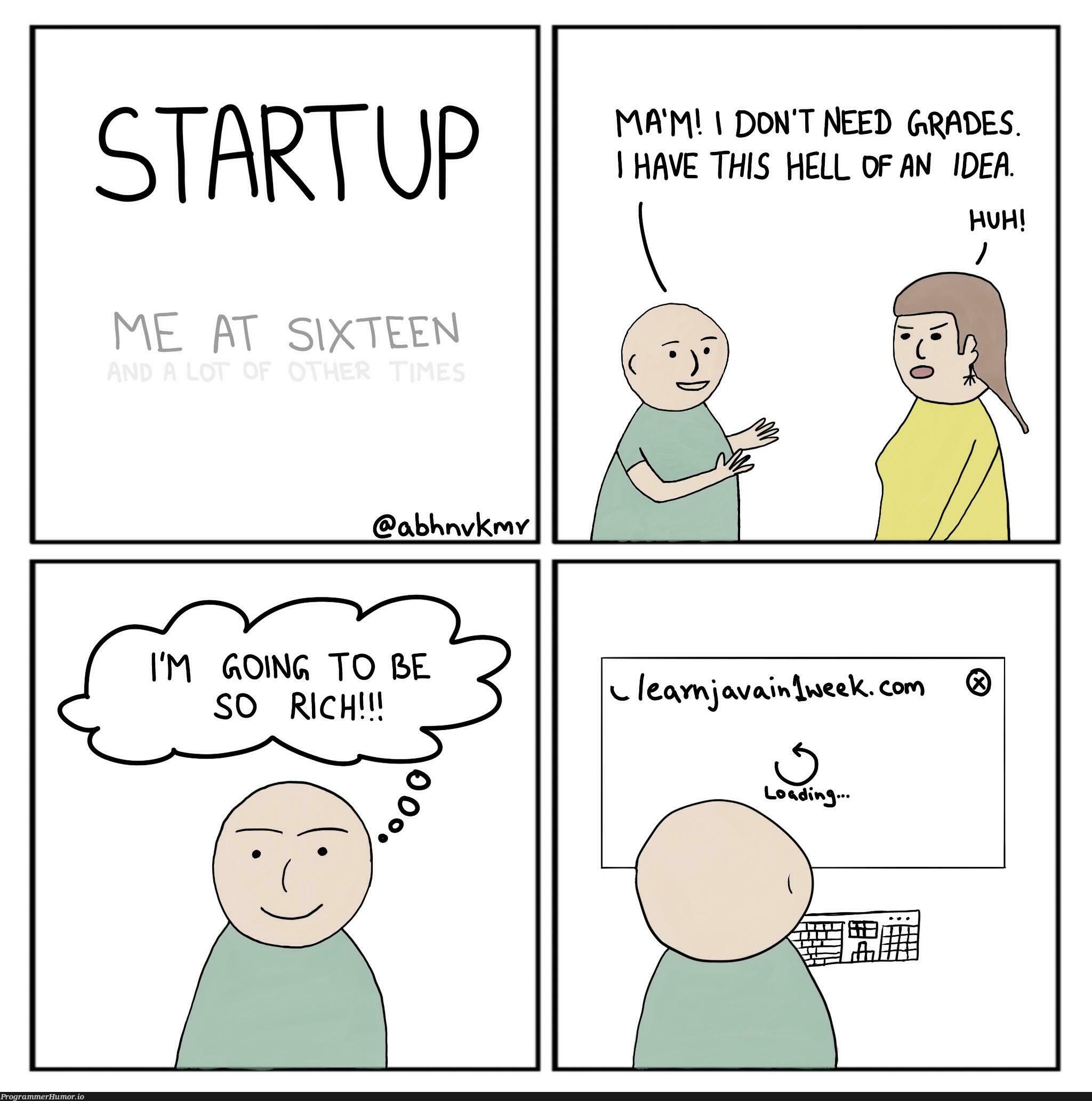 "Startups" | idea-memes, ide-memes, startup-memes | ProgrammerHumor.io