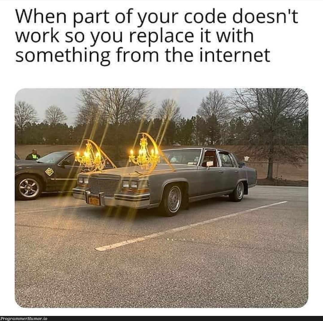 That stack overflow code | code-memes, stack-memes, stack overflow-memes, internet-memes, overflow-memes, IT-memes | ProgrammerHumor.io