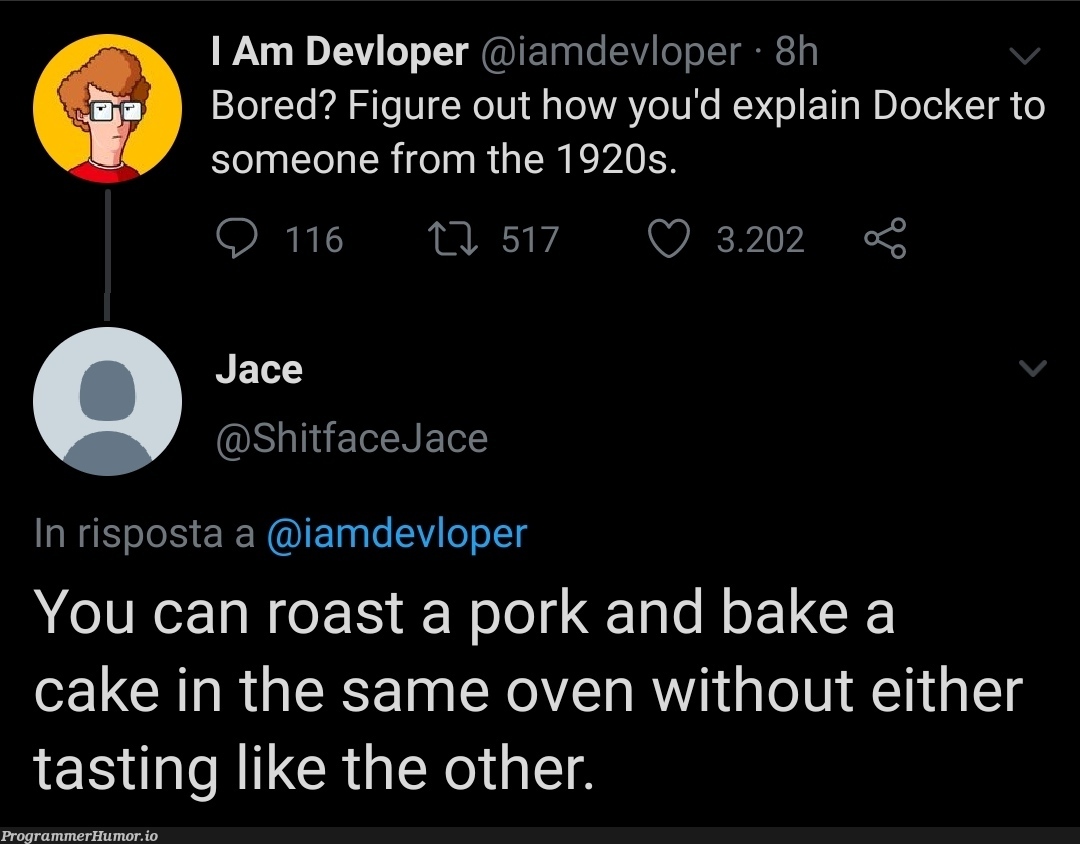 Docker 1920s edition | docker-memes | ProgrammerHumor.io