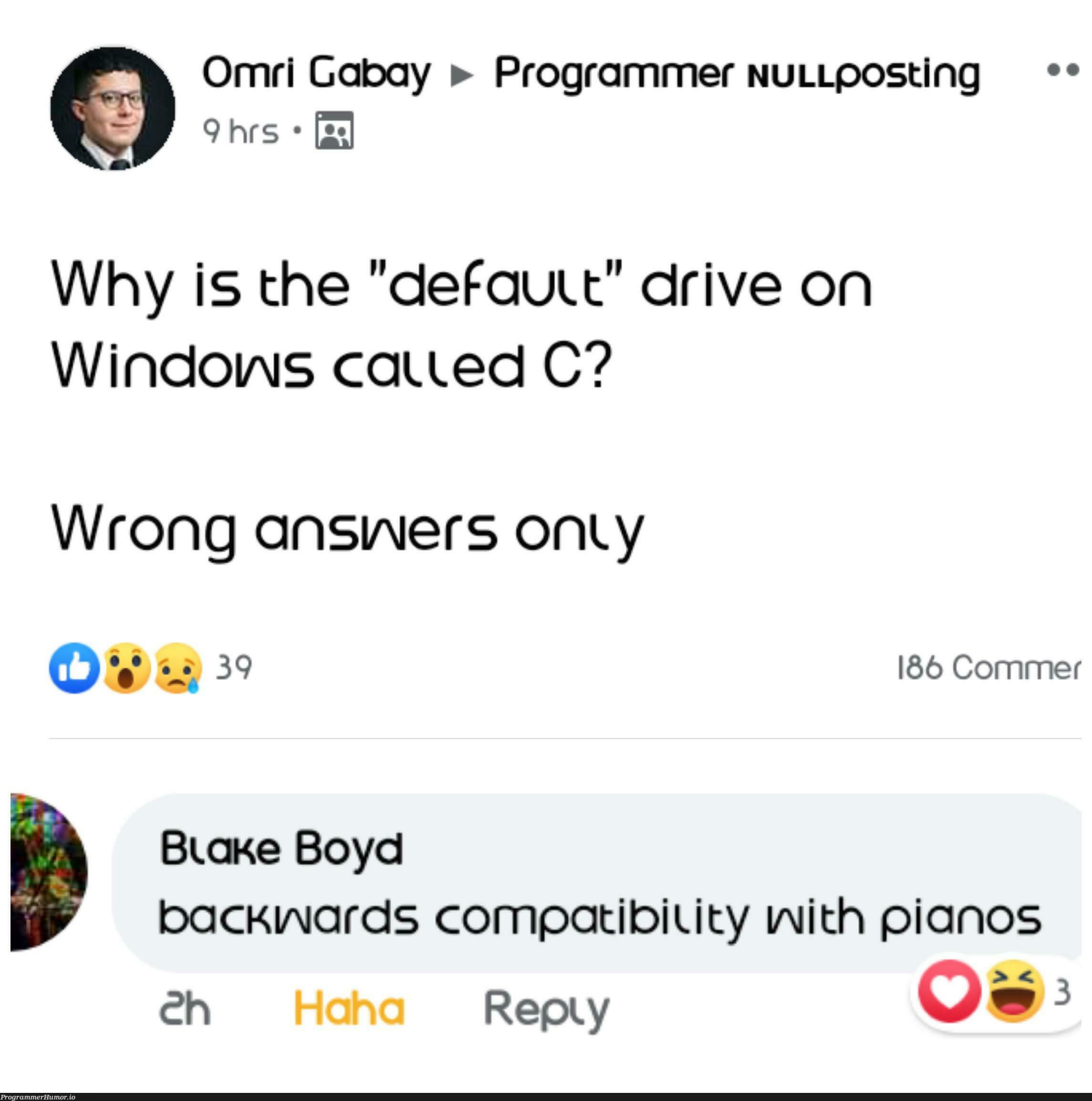 C# was invented just for Backward Compatibility | programmer-memes, program-memes, rds-memes, c#-memes | ProgrammerHumor.io