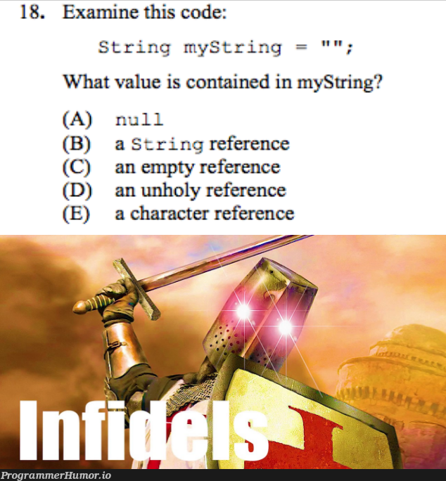 It's been a long time since basic Java... | code-memes, java-memes, string-memes | ProgrammerHumor.io