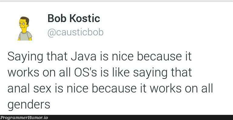 Portability matters | java-memes, IT-memes | ProgrammerHumor.io