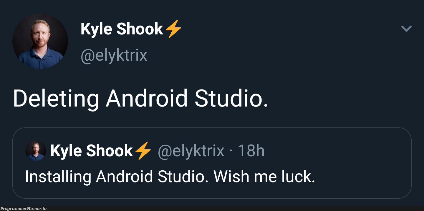 Android Studio! | android-memes, android studio-memes | ProgrammerHumor.io