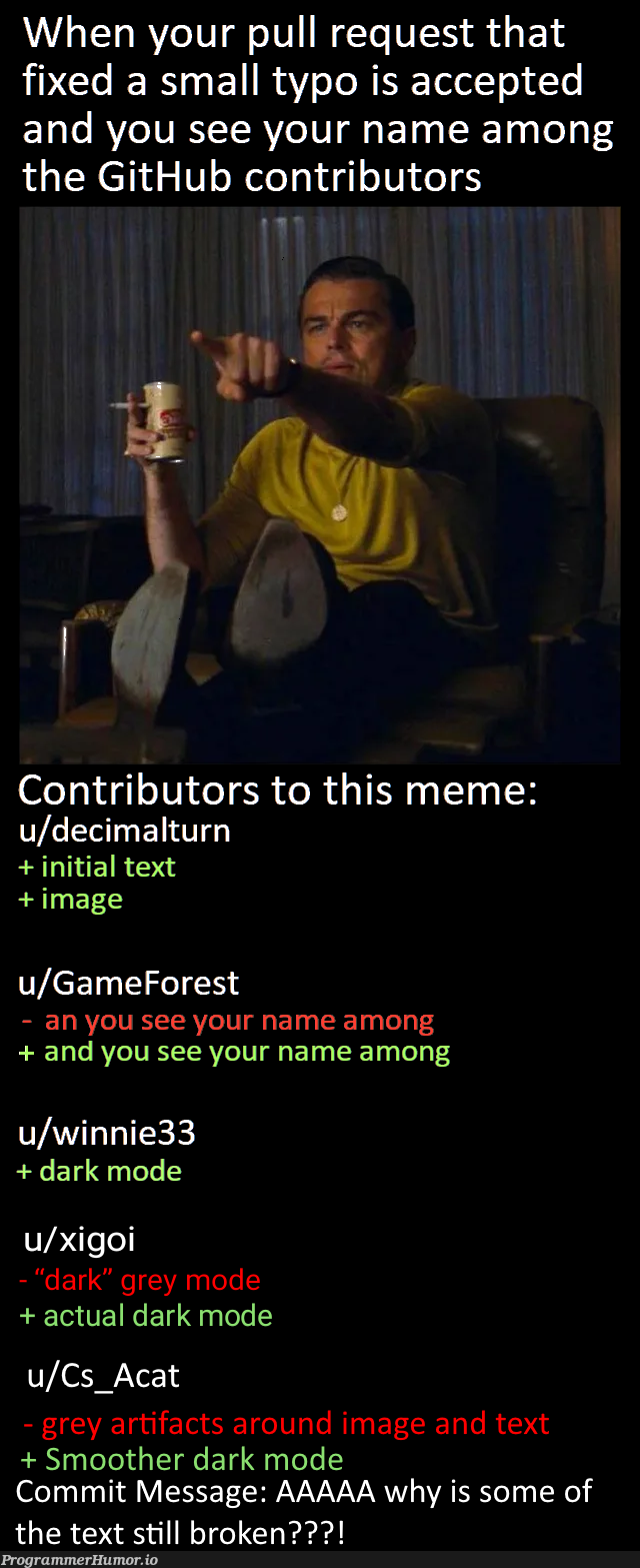 Here comes the next commit. | git-memes, github-memes, image-memes, rest-memes, fix-memes, cs-memes | ProgrammerHumor.io