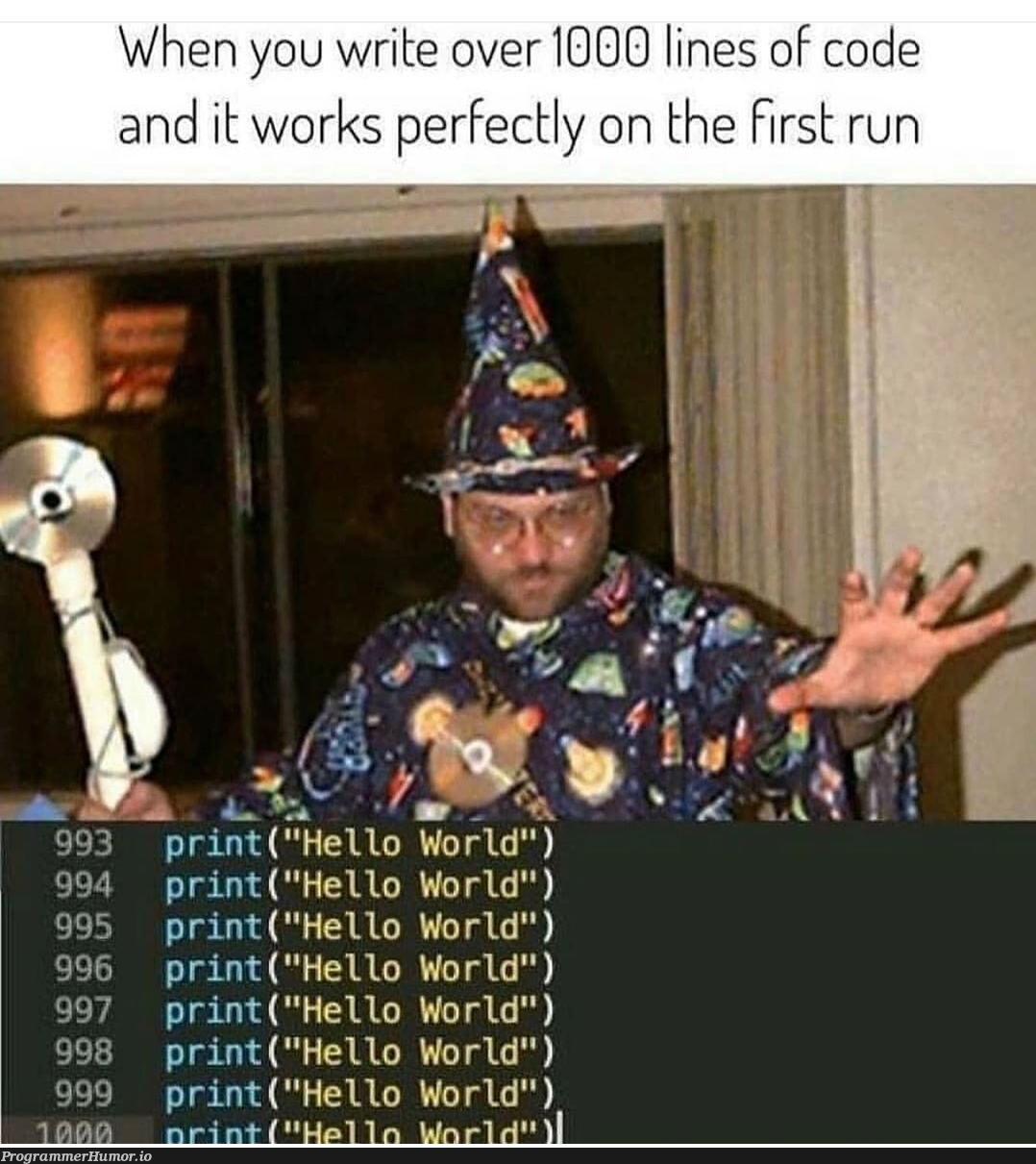 Sometimes my genius, it's... It's almost frightening | code-memes, lines of code-memes | ProgrammerHumor.io